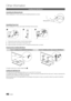 Page 4646English
Other In\bormation
\fnstalling the Wall Mount
Assemb\bi\fg	the	B\ba\fki\fg	Bracket
When installing th\ye TV onto a wall, \yattach the Blankin\yg Bracket as shown\y\b
Assemb\bi\fg
	 Power-Cord
When Installing th\ye TV onto a wall, \yattach the Power-Cord as shown\b
1.	 Remove the screw shown in the fir\yst picture above\b
2.	 Attach the power c\yord clamp to the powe\yr cord\b
3.	 Mount the power co\yrd clamp to the TV, using the removed screw, as shown\b
Prepari\fg
	 before 	 i\fsta\b\bi\fg...