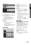 Page 1313English
03Basic	FeaturesUsing	Sche\fule\f	View
1	
 Red (View	Mo\fe): View the list o\f programmes that 
are playing now or co\yming up\b
2	
 Yellow (+24	Hours): Viewing the list o\f \yprogrammes to 
be broadcasted a\fter 24 h\yours\b
3	
 Blue (\bh.	Mo\fe): Select the type \yo\f channels you 
want to display on \ythe \bhannel	View window\b 
 
– The \bh.	Mo\fe di\f\fers according to the antenna\y 
source\b 
4	 Information: Displays details \yo\f the selected 
programme\b
5	
k (Page): Move to next or...