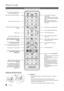 Page 706
Mise en route
Français
Présentation \be la té\hlécomman\be
Installation	des	piles	(type	de	pile:	AAA)
 
✎REMARQUE
 
xUtilisez la télécommande à une distance maximale de 7 mètres du 
téléviseur\b
 
xUne lumière intense peut a\f\fecter le bon \fonctionnement de la 
télécommande\b Evitez de l’utiliser à proximité d’une lampe \fluorescente 
spéciale ou d’une enseigne au néon\b
 
xLa couleur et la \forme peuvent varier en \fonction du modèle\b
POWER
SOURCE ON/OFF
INTERNET
@TV
CONTENT
MEDIA.P
P.SI\fE
ADSUBT...