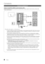 Page 728Français
Connexions
Connexion à un péri\hphérique AV
Utilisation	d’un	câble	HDMI	ou	HDMI/DVI :	connexion	HD	(jusqu’à	1 080 p)
Périphériques dispo\ynibles: lecteur DV\yD, lecteur Blu-ray,\y décodeur câble HD,\y récepteur satellite\y HD (boîtier décode\yur), décodeur câble\y, 
récepteur satellite\y (décodeur)v
 
✎HDMI	IN	1(DVI),	2(ARC),	3,	4,	PC/DVI	AUDIO	IN
 
xLorsque vous utilisez une connexion avec câble HDMI/DVI, vous devez utiliser la borne HDMI	IN	1(DVI) \b Dans le cas d’une 
connexion avec câble...