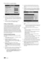 Page 9834Français
Fonctions a\fancées
7.	Appuyez sur le bout\yon rouge de votre télécommande\b
8.	 Appuyez sur le bout\yon PBC (WPS) de vot\yre routeur dans les 
deux minutes\b Votre lecteur TV récupère automatiquement \ytous 
les paramètres réseau dont il a bes\yoin et se connecte\y à votre 
réseau\b
9.	 Une \fois la connexi\yon configurée, appuyez sur le \ybouton 
RETURN pour quitter l’éc\yran Config.	du	\béseau\b
Config.	du	\béseau	(Auto.)
La plupart des réseaux sans fil disp\yosent d’un système \yde...