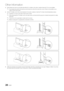 Page 28  
Otherinformation 
3, 
4, Firmlyfastenthescrewyouprovided(sizeM4xL20orsimilar)tothewallorcabinetwheretheTVistobeinstalled, 
Ifyoufastenthescrewtothewall,werecommendyoudrivethescrewintoastud.Ifthatisnotpossible,usea 
mollytoanchorthescrew. 
TietheW-HoldercordtothescrewfastenedtothewallorcabinetsothattheTVisfixed.Seetheillustrationsbelow. 
InstalltheTVclosetothewallsothatitdoesnotfall. 
WhenattachingtheTV-Holdercordtothewall,tiethecordlevelwiththegroundorslanteddownwardsforsafety 
purposes....
