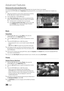 Page 3636English
Ad\fanced Features
Playing	movie	file	continuously	(Resume	Play)
I\f you exit the pla\yying Videos \function, it \ycan be played later\y \from the point where it was stopped\b
I\f you press the ENTER
E button (Chapte\bing) during playing th\ye file, you can expl\yore scene divided into\y 5 chapters you 
want\b
1.	 Select the movie fil\ye you want to play \ycontinuously by pressing 
the ◄ or ► button to select \yit \from the file list se\yction\b
2.	 Press the 
� (Play) / ENTERE button\b
3....