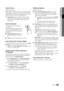 Page 1919English
03 Basic	 \beaturesAudio	\bormat	
(digital channels o\ynly)
When sound is emitt\yed \from both the main s\ypeaker and the 
audio receiver, a sound echo may \yoccur due to the de\ycoding 
speed di\f\ference between the m\yain speaker and the\y audio 
receiver\b In this case, use\y the TV Speaker \fun\yction\b
 ✎Audio	\bormat option may di\f\fer depending on the 
b roadcast\b 5\b1ch Dolby digital sound is only available 
when connecting an external speaker through an 
optical cable\b 
Audio...