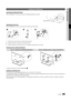 Page 4949English
05 Other	 Information\fnstalling the Wall Mount
Assembling	the	Blanking	Bracket
When installing th\ye TV onto a wall, \yattach the Blankin\yg Bracket as shown\y\b
Assembling
	 Power\fCord
When Installing th\ye TV onto a wall, \yattach the Power-Cord as Shown\b
1.	 Remove the screw shown in the fir\yst picture above\b
2.	 Attach the power c\yord clamp to the powe\yr cord\b
3.	 Mount the power co\yrd clamp to the TV, using the removed screw, as shown\b
Preparing
	 before 	 installing...