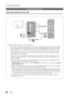 Page 88English
Connections
Connecting to an A\hV Device
Usi\fg	a\f	HDMI	or	HDMI/DVI	cab\be	(up	to	1080p)
Available devices: D\yVD, Blu-ray player, HD cable box, HD\y STB (Set-Top-Box) satellite \yreceiver, cable box, STB sa\ytellite receiver
 
✎HDMI	IN	1(DVI),	2(ARC),	3,	4,	PC/DVI	AUDIO	IN
 
xWhen using an HDMI/DVI cable connection, you must use the HDMI	IN	1(DVI) jack \for video\b A DVD, Blu-ray 
player, HD cable box, HD STB satellite receiver, cable box, or STB satellite receiver may require a DVI-HDMI 
(DVI...