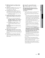 Page 1919English
03 Basic Features 
■ MPEG Noise Filter (Off / Low / Medium / High / 
Auto): Reduces MPEG noise to provide improved 
picture quality.
 
■ HDMI Black Level (Normal / Low): Selects the black 
level on the screen to adjust the screen depth.
 
✎Available only in HDMI mode.
 
■ Film Mode (Off / Auto1 / Auto2): Sets the TV to 
automatically sense and process ﬁlm signals from all 
sources and adjusts the picture for optimum quality.
 
✎Available in T V, AV, COMPONENT (480i / 1080i) 
and HDMI (480i /...