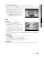 Page 4141English
04 Advanced FeaturesPlaying movie continuously (Resume Play)
If you exit the playing movie function, the movie can be played later fr\
om the point where it was stopped.
 
✎If you press the  ENTERE button (Chaptering ) during playing the file, you can explore scene divided into 5 chapters 
you want.
1.  Select the movie ﬁle you want to play continuously by pressing 
the  or  button to select it from the ﬁle list section.
2.  Press the 
 (Play) / ENTERE button.
3.  Select Play Continuously...