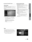 Page 5151English
04 Advanced Features 
¦ Using the Internet@TV service
Samsung Apps
Samsung Apps is a store for downloading applications to be 
used on Samsung TV/AV equipment.
Users can enjoy a variety of contents such as videos, music, 
photos, games, useful information etc. using the downloaded 
applications.
Additional applications will be available in the future.
 
✎Using the color buttons with the  Samsung Apps.
 
 Red ( Login ): To log in to the internet service.
 
B Green ( Thumbnail View ): To change...