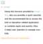 Page 351Kids
™  
→  Kids
Using this function provided by  Smart 
Hub, lets you provides a quick launcher 
and the recommended list to access the 
kids or education-related application 
or contents easily and quickly. Also, 
it helps user (parents) to manage your 
kids.
Using the Kids with categories
 
●Playground 