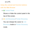 Page 365on a PC.
Using the colored and function buttons 
with the Web Browser
 
●b  Control Panel
Shows or hides the control panel in the 
top of the screen.
 
●{  Link Browsing / 
Pointer Browsing
You can change the cursor to  Link 
Browsing mode or Pointer Browsing 
mode.
 
●} PIP 