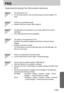 Page 123123
FA Q
Please check the following if the USB connection malfunctions.
[Case 1]  The camera power is off.
Turn the camera power on. We recommend using an AC power adapter in PC
mode.
[Case 2] USB Driver is not installed correctly.
Install the USB Driver correctly. Refer to page 95.
[Case 3] The USB cable is not connected or you are using a cable with an incorrect
specification.
Use a USB cable with the correct specification.
[Case 4] The camera is not recognized by your PC. 
Sometimes, the camera may...