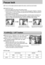 Page 2828
Focus lock
To focus on the subject positioned outside of the center, use the focus lock function.
Using the Focus Lock
1. Ensure the subject in the center of the autofocus frame.
2. Press the SHUTTER button halfway. The camera status lamp (green) will light up, indicating
that the camera is in focus. Be careful not to press the SHUTTER button all the way down to
avoid taking an unwanted picture. 
3. 
With the SHUTTER button still pressed down only halfway, move the camera to recompose your
picture as...