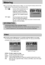 Page 4040
Metering
If you cannot obtain suitable exposure conditions, you can change the metering method to take
brighter pictures. This can be set in Auto and Manual modes.
MULTI(           ) : Exposure will be calculated based on an
average of the available light in the
image area. However, the calculation
will be biased towards the centre of the
image area. This is suitable for general
use.
SPOT(           ) : Only the rectangular area in the center
of the LCD monitor will be metered for
light. This is...