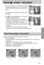 Page 4747
Voice(     ) memo / Up button
3. Press the shutter button to start recording. The [REC]
message will be displayed on the LCD monitor (as shown)
and voice will be recorded to the still image for 10
seconds.
4. The recording can be stopped by pressing the shutter
button again.
5. The (        ) icon will be displayed on the LCD monitor after
voice memo recording has finished. 
- Voice memos can’t be recorded onto movie clip files.
- A distance of 40cm between you and the camera
(microphone) is the best...