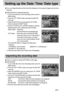 Page 6767
Setting up the Date/ Time/ Date type
You can change the date and time that will be displayed on the captured images and set up the
date type.
Setting Date/Time & Selecting Date type
1. In any mode other than Voice Recording mode, press the
MENU button.
2. Press the LEFT/ RIGHT button and select the [SETUP]
menu tab.
3. Select the [DATE] menu by pressing the UP/ DOWN
button and press the RIGHT button.
4. 
Use the UP, DOWN, LEFT, and RIGHT buttons to select the
desired submenu value, and then press the...