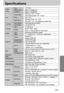 Page 9191
Specifications
Type 1/2.7 CCD
Effective Pixel Approx. 3.2 Mega-pixel
Total Pixel Approx. 3.3 Mega-pixel
SHD Lens f = 5.8 ~ 17.4mm 
(35mm film equivalent : 38 ~ 114mm)
F No. F2.8 ~ F4.8
Still Image mode : 1.0X ~ 3.0X 
Play mode : 1.0X ~ 5.0X (depends on image size)
Optical ViewfinderReal image optical viewfinder
LCD Monitor 1.5 color TFT LCD
Type TTL auto focus
Normal : 80cm ~ infinity
Macro : 5 ~ 80cm (Wide), 50 ~ 80cm (Tele)
Type Mechanical and Electronic shutter
Speed 2 ~ 1/2,000 sec.(16 ~ 1/2,000...