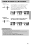 Page 2525
ZOOM W button/ ZOOM T button
TELE Zoom
Digital zoom TELE : Pressing the ZOOM button T activates the digital zoom software.
Releasing ZOOM T button stops the digital zooming at the
required setting. Once the maximum digital zoom (4X) is
achieved, pressing the ZOOM T button will have no effect. 
You can check the digital zoom rate with the [X1.1 ~ X 4.0]
numerical mark next to the zoom bar.
[ WIDE zoom ] [ Digital zoom 2.0X ] [ Digital zoom 4.0X ]
Pressing
the ZOOM
T buttonPressing
the ZOOM
T button...