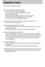 Page 6666
Important notes
Be sure to observe the following precautions!
This unit contains precision electronic components. 
Do not use or store this unit in the following locations.
- Areas exposed to severe changes in temperature and humidity.
- Areas exposed to dust and dirt.
- Areas exposed to direct sunlight or the inside of a vehicle in hot weather.
- Environments where there is high magnetism or excessive vibration.
- Areas with high explosives or highly flammable materials.
Do not let the unit come into...