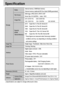 Page 7272
Specification
Internal memory: 32MB flash memory
External memory (optional):MS Duo (Upto128MB guaranteed) 
Still Image: JPEG (DCF), DPOF, EXIF
Movie Clip: AVI (MJPEG)    Audio : WAV
2272: 2272X1704, 2048: 2048X1536,
1600: 1600X1200, 1024: 1024X768, 640: 640X480 
2272 : Super fine 14, Fine 28, Normal 43
2048 : Super fine 16, Fine 35, Normal 53
1600 : Super fine 29, Fine 58, Normal 80
1024 : Super fine 67, Fine 142, Normal 165
640 : Super fine 159, Fine 306, Normal 360
* These figures are measured under...