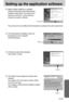 Page 113113
Setting up the application software
26. The Software License Agreement window will be
displayed. 
If you agree to this, click [Yes], the window will then
move to the next step. 
If you disagree, click [No] and the installation program
will be canceled. 25. A Welcome window will be displayed.
Click the [Next >] button.
[Click !]
[Click !]
24. The PhotoImpression installation window will
be displayed as shown alongside.
Click the [OK] button.
[Click !]
23. Digimax Reader Installation is completed....