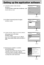 Page 114114
Setting up the application software
27. A destination selection window will open.
Click [Next >]. 
To copy to the files to another folder, click [Browse...] and
choose a folder you want.
28. The [Select Components] window will appear. 
Click [Next >] button.
29. A window will open, asking you to choose a folder to
which program icons will be added.
Click [Next >] button.
If you want to add the program icons to a different
folder, choose another folder, and then click [Next >]
button.
[Click !]
[Click...