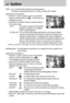 Page 4040
+/- button
Selecting an ISO Sensitivity
1. Press the +/- button, and then use the UP and DOWN
buttons to select the ISO icon(          ). The ISO menu bar
will appear as shown.
2. Use the LEFT and RIGHT buttons to select the desired
ISO sensitivity value.
- AUTO : The cameras sensitivity is automatically
changed by variables such as lighting
value or subject brightness.
- 100, 200, 400 :  You can increase the shutter speed while the same amount of light is
present, by increasing the ISO sensitivity....