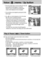 Page 6262
Voice (     ) memo / Up button
3. Press the shutter button to start recording and voice will
be recorded to the still image for 10 seconds. 
While the voice is recording, the recording status
window will be displayed as shown alongside.
4. The recording can be stopped by pressing the shutter
button again.
5. The (        ) icon will be displayed on the LCD monitor
after voice memo recording has finished. 
- Voice memos can’t be recorded onto movie clip files.
- A distance of 40cm between you and the...