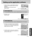 Page 111111
Setting up the application software
SOFTWARE
3. A window for which you can select application software will
be displayed. Select the application program and click the
[Install] button. 
Refer to page.109 for more information about the
application program.
4. Install Digimax Viewer. 
Click [Next >] button.
5. The Software License Agreement window will be displayed.
If you agree to this, click [Yes], the window will then move
to the next step. If you disagree, click [No] and the
installation program...