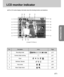 Page 27RECORDING
27
LCD monitor indicator
The LCD monitor displays information about the shooting functions and selections.
Image & Full Status 
No. Description Icons Page
1Recording modep.15
2Camera shake warningp.31
3Flashp.37
4Self-timer, Remotep.40
5 Voice memo p.35
6  Macro/ Super macro  p.36
Downloaded From camera-usermanual.com Samsung Manuals 