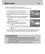 Page 7272
Slide show
Images can be displayed continuously at pre-set intervals.
You can view the slide show by connecting the camera to an external monitor.
INFORMATION 
The default is OFF and the loading time depends on the image size and quality.
The slide show will start from an image that was displayed on the LCD monitor. 
The [POWER OFF] function can’t be activated. While the slide show is playing, only the first
frame of an AVI file is displayed.
If there is only an image in the memory card, the slide...