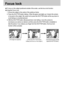 Page 3232Focus lockTo focus on the subject positioned outside of the center, use the focus lock function.Using the Focus Lock
1. Ensure the subject in the center of the autofocus frame.
2. Press the SHUTTER button halfway. When the green auto lights up, it means the camera
is focused on the subject. Be careful not to press the SHUTTER button all the way down to
avoid taking an unwanted pictured.
3. With the SHUTTER button still pressed down only halfway, move the camera to
recompose your picture as desired, and...