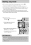 Page 5454
Starting play mode
Turn the camera on and select Play mode by pressing the play mode button (         ). 
The camera can now play back the images stored in the memory.
Slide the power switch to turn the camera power on. Press the play mode button once to
switch to play mode. Press the play mode button again to switch to shooting mode.
You can turn the power on with the play mode button. The camera is turned on in play mode.
Press the play mode button again to turn the power off. Switch the mode dial...