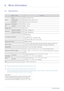 Page 496-1More Information
6 More Information
6-1 Specifications
 Design and specifications are subject to change without prior notice.  Class B (Information Communication equipment for residential use)
This device is registered for EMC requirements for home use (Class B). It can be used in all areas. (Class B equipment 
emits less electromagnetic waves than Class A equipment.)
 
MODEL NAMES19B370N
Panel
Size 18.5 inches (47 cm)
Display area 409.8 mm (H) x 230.4 mm (V)
Pixel Pitch 0.300 mm (H) x 0.300 mm (V)...