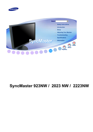 Page 1  
  
  
  
  
  
  
  
  
  
  
  
  
   
     
 
SyncMaster 923NW /  2023 NW /  2223NW 
 