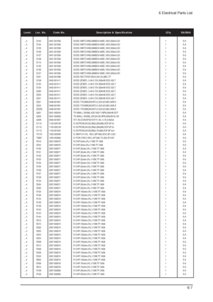 Page 48....4 D103 0401-001056 DIODE-SWITCHING;MMBD4148SE,100V,200mA,SO 1 S.A
....4 D104 0401-001056 DIODE-SWITCHING;MMBD4148SE,100V,200mA,SO 1 S.A
....4 D105 0401-001056 DIODE-SWITCHING;MMBD4148SE,100V,200mA,SO 1 S.A
....4 D106 0401-001056 DIODE-SWITCHING;MMBD4148SE,100V,200mA,SO 1 S.A
....4 D107 0401-001056 DIODE-SWITCHING;MMBD4148SE,100V,200mA,SO 1 S.A
....4 D108 0401-001056 DIODE-SWITCHING;MMBD4148SE,100V,200mA,SO 1 S.A
....4 D110 0401-001056 DIODE-SWITCHING;MMBD4148SE,100V,200mA,SO 1 S.A
....4 D125...