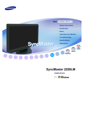 Page 1
  
  
  
  
  
  
  
  
  
  
  
  
  
  
 
       S
yn cM aste r 2220LM
   
I n sta ll  driv ers          
       
 
 
       SyncMaster 2220LM
 