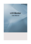 Page 1SyncMaster 2433BW
LCD Monitor User Manual 