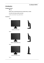 Page 10Introduction
Package Contents
 Note
Please make sure the following items are included with your monitor.
If any items are missing, contact your dealer.
Contact a local dealer
 to buy optional items.
Unpacking Type 1 Monitor and HAS stand
 
Type 2 Monitor and HAS-USB stand
 
Type 3 Monitor and Simple stand
 
Type 4 SyncMaster 2494HS
Downloaded from ManualMonitor.com Manual± 