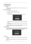 Page 36Troubleshooting
Self-Test Feature Check
 Note
Your  monitor 
provides  a  self  test  feature  that  allows  you  to  check  whether  your  monitor  is
functioning properly.
Self-Test Feature Check 1. Turn off both your computer and the monitor.
2. Unplug the video cable from the back of the computer.
3. Turn on the monitor.If the monitor is functioning properly, you will see a box in the illustration below. This box appears during normal operation if the video cable becomes disconnected or
damaged.
4....