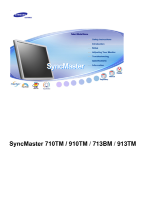 Page 1  
  
  
  
  
  
  
  
  
  
  
  
  
    
SyncMaster 710TM / 910TM / 713BM / 913TM
 