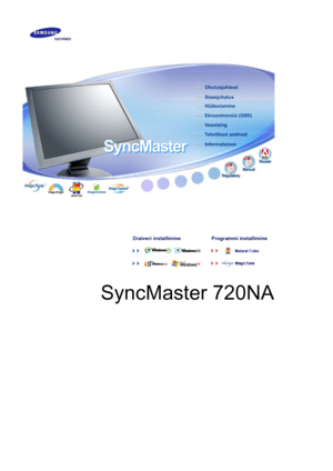 Page 1Draiveri installimine  Programmi installimine 
       
SyncMaster 720NA
 