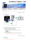 Page 21  
Model 
 
 
 Connecting Cables
Co nnect the power cord for yo ur monitor to the  po we r port on the  ba ck of the mon itor.  
Plug  the power co rd fo r the  monitor in to a nearby outle t. 
 
Us e a  co nnection appropriate to the c omputer you are u sing. 
 
Us in g the D-sub (Ana log ) conne cto r on the  video  ca rd.  
- Co nnect the signal cable to  the 15-pin , D-sub port on the  bac k of you r mo nitor.   
 
 [RGB  IN] 
 Co nnected to  a Macintosh.  
- Co nnect the monito r to the Mac in tos h...