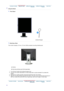 Page 35 
 Using the Stand 
 
   Pivot Stand 
A.Stand Stopper
 
   Attaching a Base 
    This monitor accepts a 75 mm x 75 mm VESA-compliant mounting interface pad.
A. Monitor  
 
B. Mounting interface pad (Sold separately) 
 
   1. Turn off your monitor and unplug its power cord.  
2. Lay the LCD monitor face-down on a flat surface with a cushion beneath it to protect the 
screen.  
3. Remove four screws and then remove the stand from the LCD monitor.  
4. Align the mounting interface pad with the holes in the...