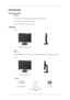 Page 9Introduction
Package Contents
 Note
Please make sure the following items are included with your monitor.
If any items are missing, contact your dealer.
Contact a local dealer to buy optional items.
Unpacking Type 1
Monitor & Simple stand
 Note
MagicRotation program can not be provided as Simple Stand does not support Pivot function.
Type2
Monitor & HAS stand
Manuals
Quick Setup GuideWarranty Card
(Not available in all loca- tions)User's Guide
8
 