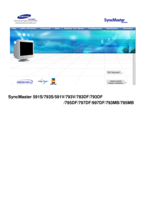 Page 1 
SyncMaster 591S/793S/591V/793V/783DF/793DF
 
/795DF/797DF/997DF/793MB/795MB
   
 
 