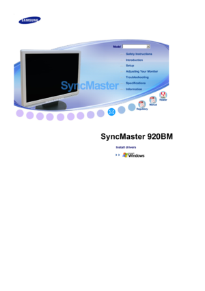 Page 1  
  
  
  
  
  
  
  
  
  
  
  
  
   
     
 
 
 
Install drivers     
  
        
 
     
   
   
 
SyncMaster 920BM
 