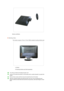 Page 16 
 
Monitor and Bottom  
 
 
 
Attaching a Base
This monitor accepts a 75 mm x 75 mm VESA-compliant mounting interface pad.
 
A. Monitor  
 
B. Mounting interface pad (Sold separately)  
 
Turn off your monitor and unplug its power cord.
Lay the LCD monitor face-down on a flat surface with a cushion beneath it to protect the 
screen.
Remove three screws and then remove the stand from the LCD monitor.
Align the mounting interface pad with the holes in the rear cover mounting Pad and 
secure it with four...