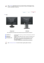 Page 25 
 
  
See PowerSaver described in the manual for further information regarding power saving 
functions. For energy conservation, turn your monitor OFF when it is not needed, or when 
leaving it unattended for long periods.
 
 
 
 
  
  
  
    
 
Rear 
 
Simple stand  
HAS Stand 
(The configuration at the back of the monitor may vary from product to product.)  
  
 
POWER portConnect the power cord for your monitor to the power port on the back 
of the monitor.
RGB IN portConnect the signal cable to the...