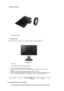 Page 27   Monitor Assembly 
Monitor and Bottom  
 
   Attaching a Base 
    This monitor accepts a 75 mm x 75 mm VESA-compliant mounting interface pad.
Simple stand
A. Monitor  
 
B. Mounting interface pad (Sold separately) 
 
   1. Turn off your monitor and unplug its power cord.  
2. Lay the LCD monitor face-down on a flat surface with a cushion beneath it to protect the 
screen.  
3. Remove screws and then remove the stand from the LCD monitor.  
4. Align the mounting interface pad with the holes in the rear...